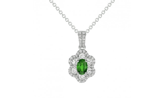 Uneek Oval Emerald Pendant - LVNRI289E