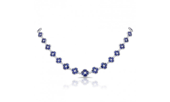 Uneek Blue Sapphire Diamond Necklace - LVNLG3071S