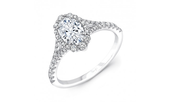 Uneek Oval Diamond Engagement Ring - SWS232DSSSW-7X5OV