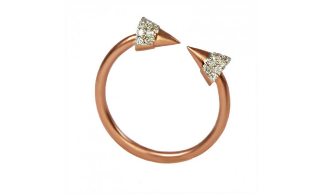 Meira T 14k Rose Gold Open Arrow Ring