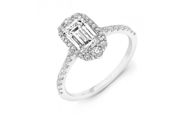 Uneek Emerald Cut Diamond Engagement Ring - SWS232DS-7X5EM