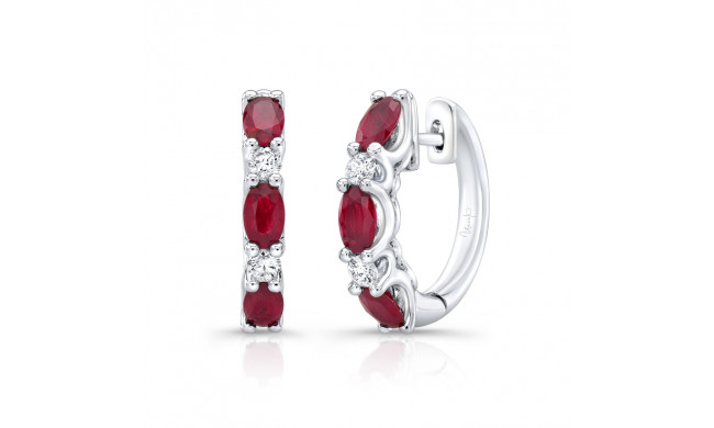 Uneek Ruby Diamond Earrings - ER10004RUU