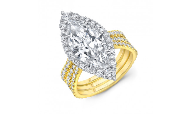 Uneek Marquise Diamond Engagement Ring - LVS10281-MQ