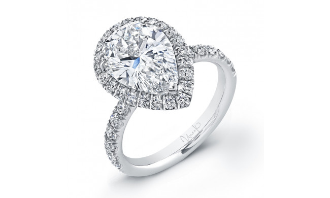 Uneek 4-Carat Pear-Shaped Diamond Halo Engagement Ring - LVS724