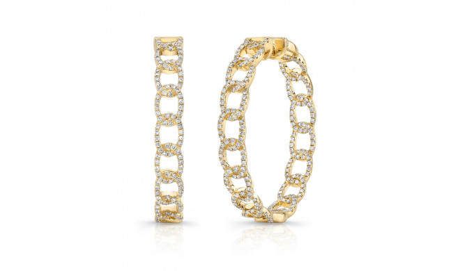 Uneek La Mirada Inside-Out Diamond Hoop Earrings - LVEWA7534Y