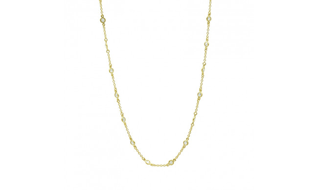 Freida Rothman Mini Bezel Stone Necklace - LMYZN12-13E