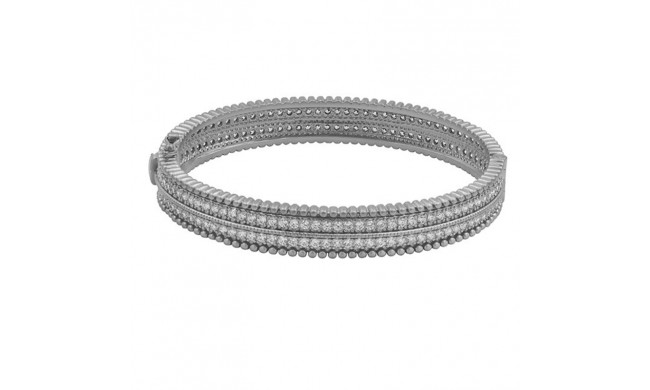 Freida Rothman Amazonian Allure Pave Hinge Bangle - AAKZB09-H