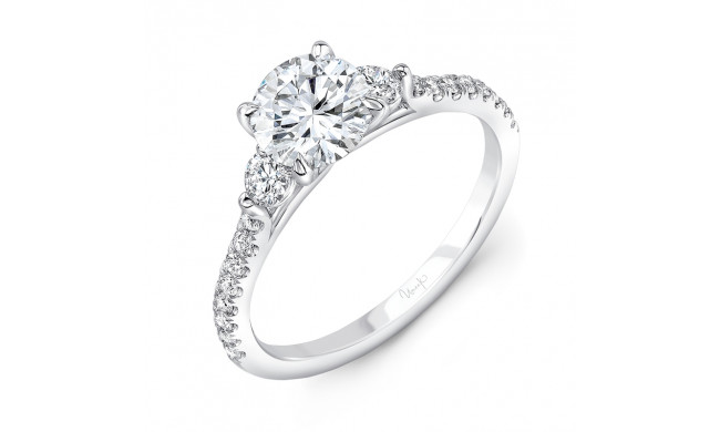 Uneek Round Timeless Diamond Engagement Ring - R014U