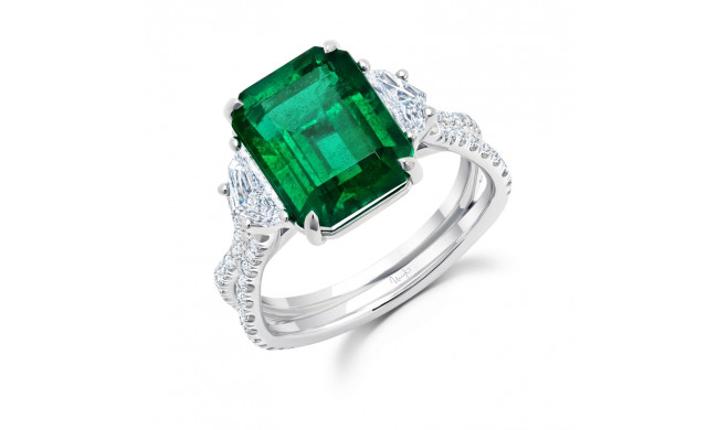 Uneek Emerald Diamond Engagement Ring - LVS1016GEM
