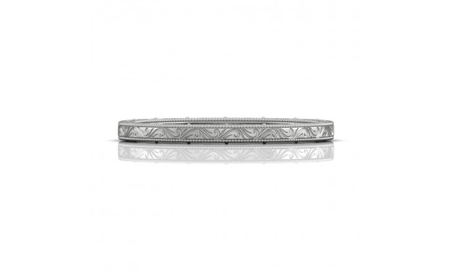 Martin Flyer 18k White Gold Wedding Band