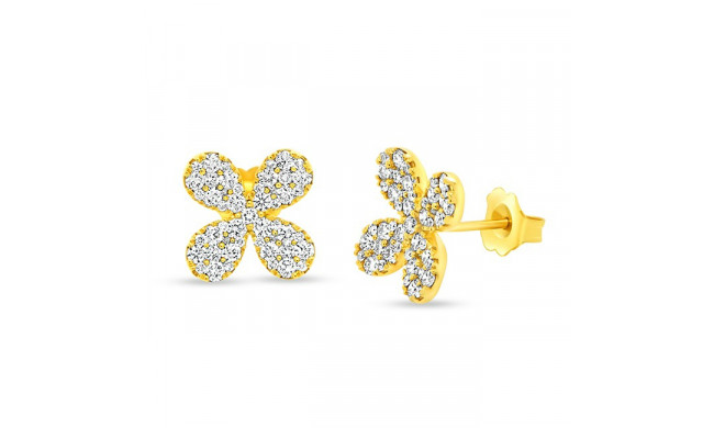 Uneek Vernal Floral Diamond Earrings - ER4433PH