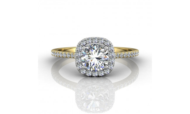 Martin Flyer Two Tone 14k Gold FlyerFit Engagement Ring