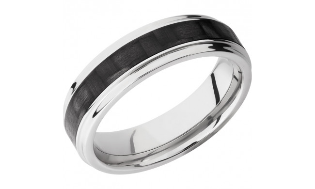 Lashbrook Titanium 6mm Men's Wedding Band - C6FGE13_CF+POLISH