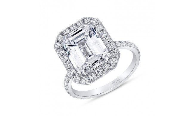 Uneek Emerald Diamond Engagement Ring - LVS1042