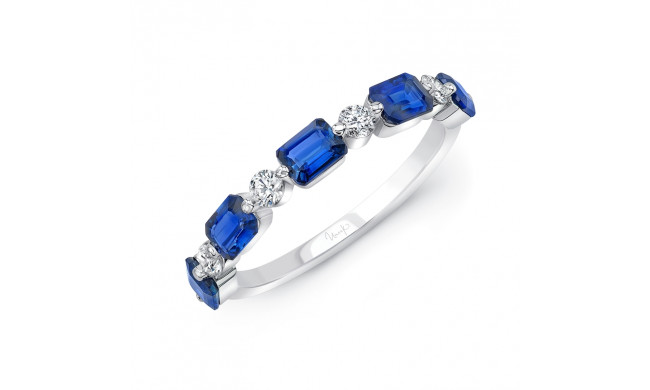 Uneek Blue Sapphire Diamond Band - R006U