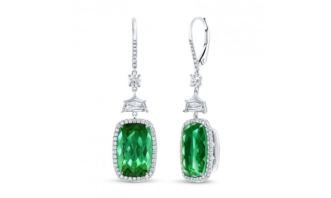 Uneek Precious Green Tourmaline Earrings - ER4435-GT