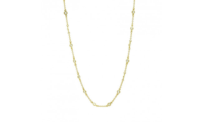 Freida Rothman Mini Bezel Stone Necklace - LMYZN12-14E