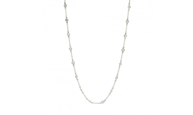 Freida Rothman Mini Bezel Stone Necklace - LMPZN12-16E