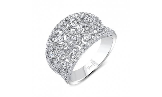 Uneek Le Puy Contoured Open Lace Diamond Band - LVBMI109W