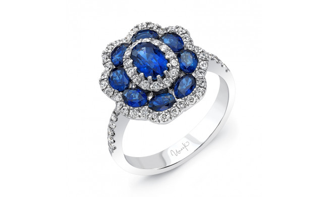 Uneek Blue Sapphire Diamond Fashion Ring - LVRMT0283S