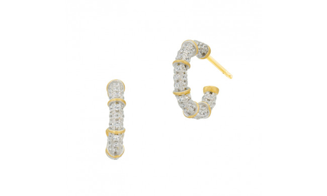Freida Rothman Sparkling Coast Mini Hoop Earrings - BCPYZE27-14K