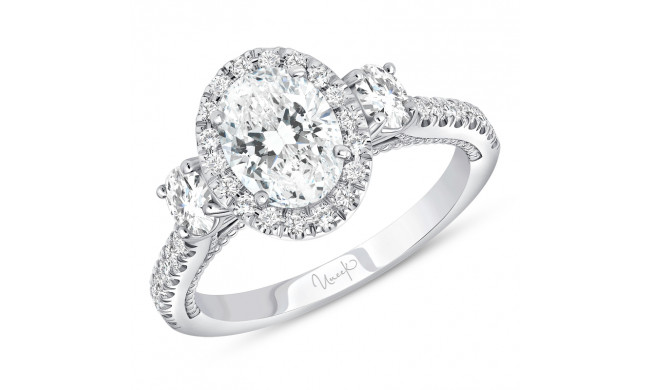 Uneek Us Collection Oval Diamond Engagement Ring - SWUS308OV-8X5.8OV