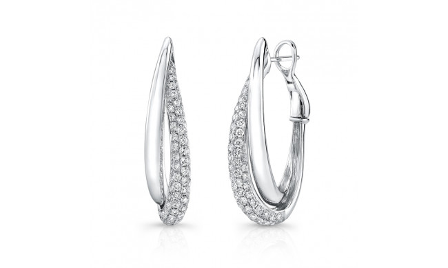 Uneek Hoop Diamond Earrings - LVEW427W