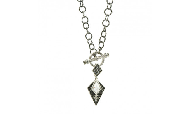 Freida Rothman Industrial Finish Toggle Diamond Pendant - IFPKZN18-18
