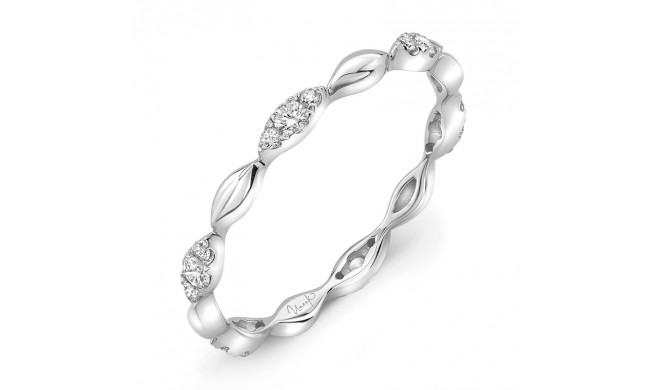 Uneek Silver Lake Stackable Diamond Band - LVBWA334W