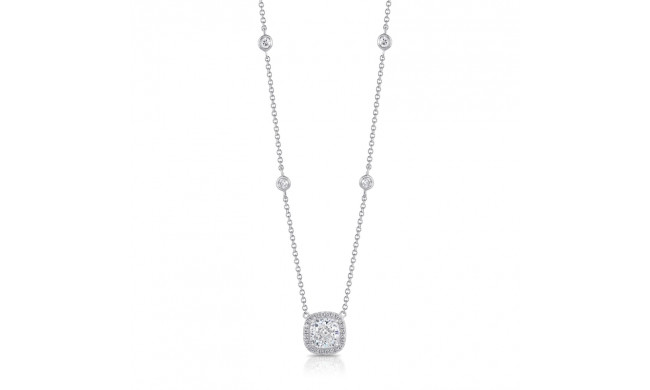 Uneek Cushion Cut Diamond Pendant - LVN683CU