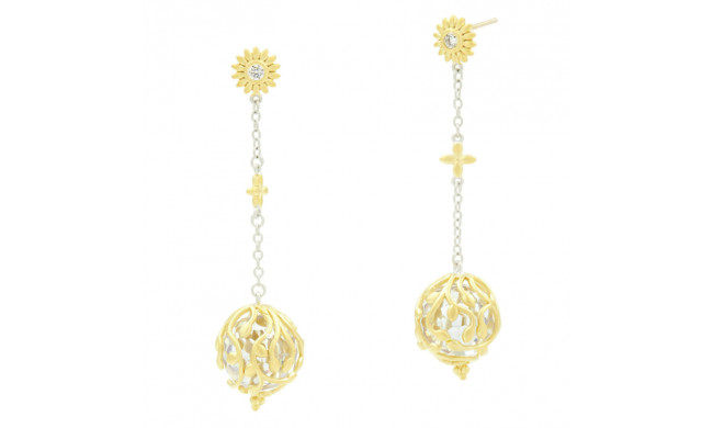 Freida Rothman Textured Ball Drop Earrings - FBPYZE19-14K