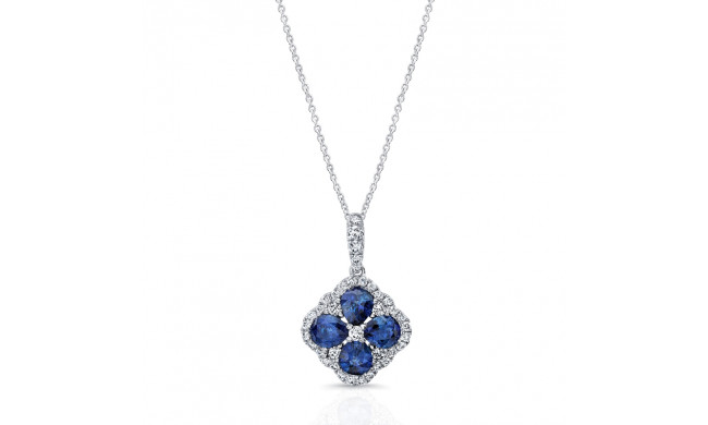 Uneek Blue Sapphire Diamond Pendant - LVNMI0302S