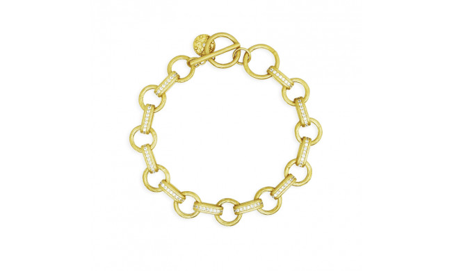 Freida Rothman Pave Linked Chain Toggle Bracelet - YZ070212B