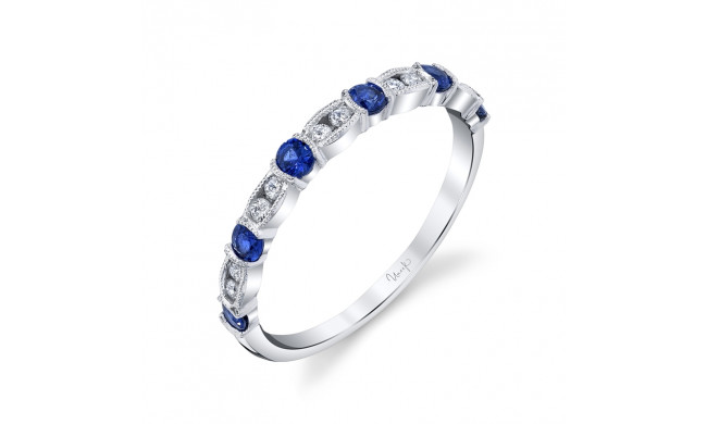 Uneek Blue Sapphire Diamond Fashion Ring - LVBMI2064S