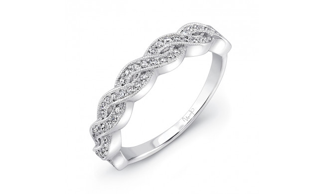 Uneek Crisscross/Twist Diamond Wedding Band - UWB024