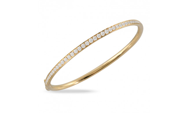 Doves Diamond Fashion 18k White Gold Bangle Bracelet - B9488
