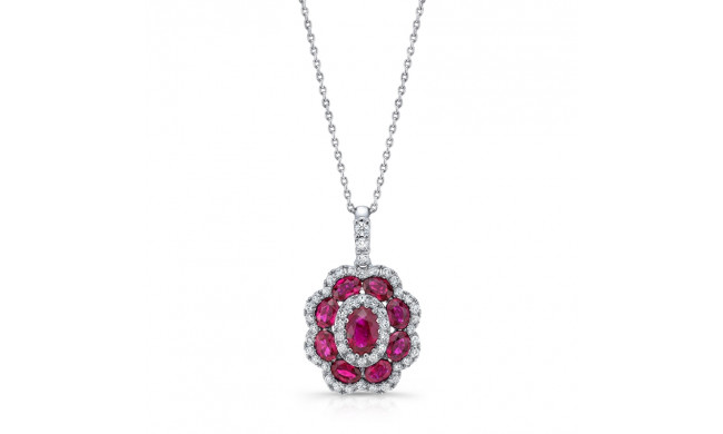 Uneek Ruby Diamond Pendant - LVNMT0180R