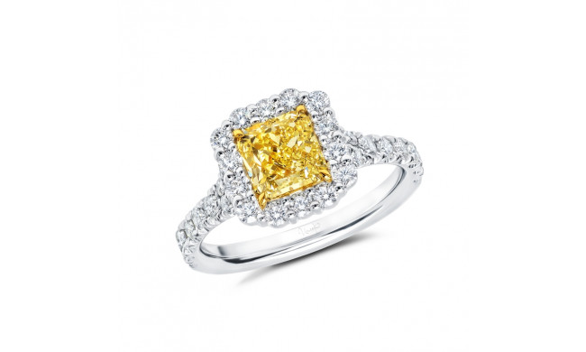 Uneek Natureal Diamond Engagement Ring - LVS969RADFY