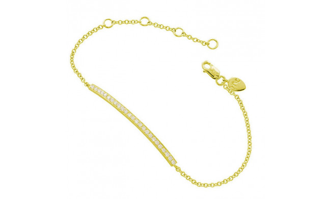 Meira T 14k Yellow Gold Diamond Bar Chain Bracelet