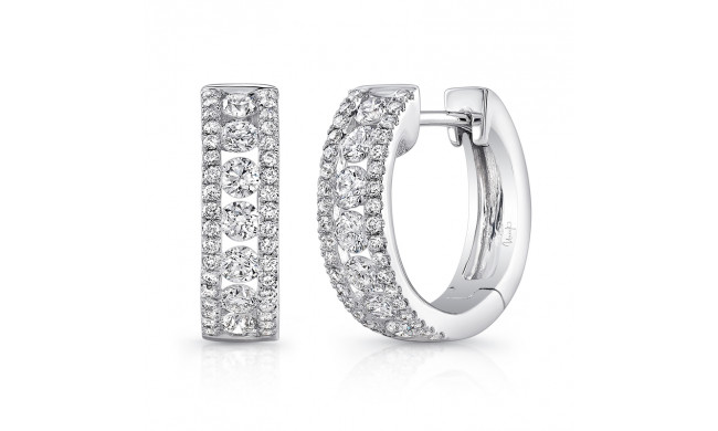 Uneek Huggie Diamond Earrings - LVEW7866