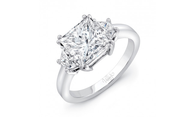 Uneek Signature Princess-Center Three-Stone Engagement Ring - LVS962