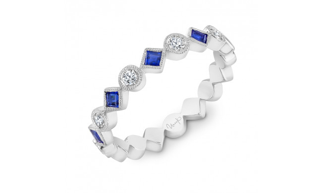 Uneek Blue Sapphire Diamond Fashion Ring - LVB0722WSWF