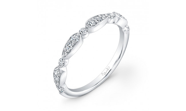 Uneek Antique-Inspired Diamond Wedding Band - UWB014