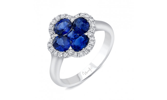 Uneek Blue Sapphire Diamond Fashion Ring - LVRLG2894S