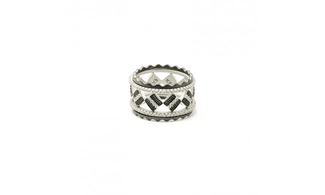 Freida Rothman Contemporary Deco Crown Ring - CDPKZR01-8