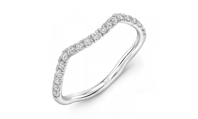 Uneek Infinity Pave Diamond Contoured Wedding Band - WB230W