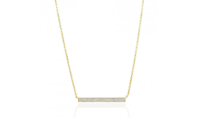 Freida Rothman Pave Bar Necklace - TZ070189B-16E