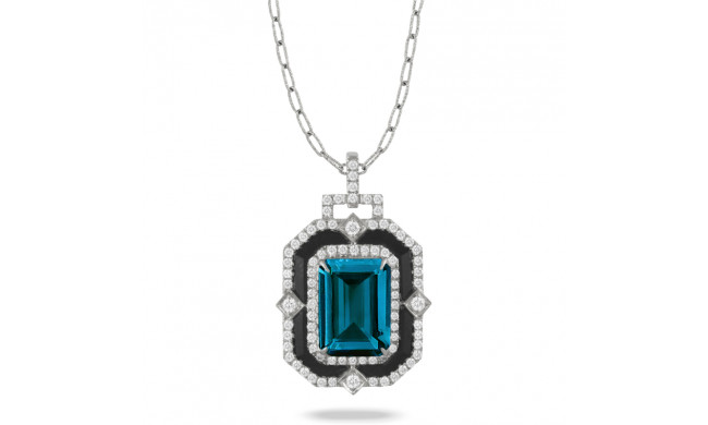 Doves London Blue 18k White Gold Gemstone Pendant - P9298BOLBT