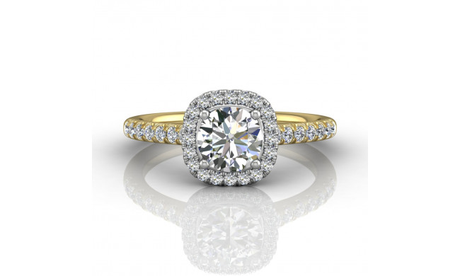 Martin Flyer Two Tone 18k Gold FlyerFit Engagement Ring