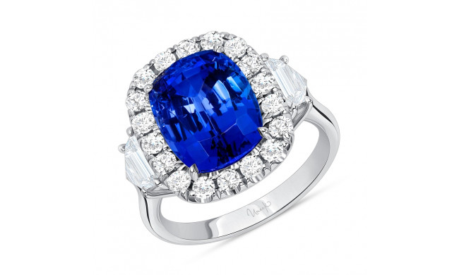 Uneek Cushion Cut Tanzanite Engagement Ring - LVS1046CUTZ